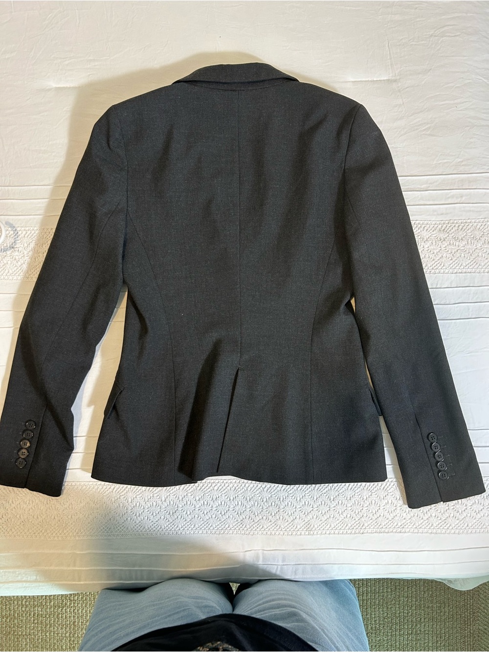 Zara Dark Charcoal Single-Button Women's Blazer Size M(8) - Picture 6 of 6